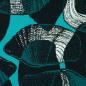 Preview: Dekodruck Shells Blau/Petrol by Thorsten Berger von Swafing